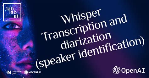 openai-whisper-speaker-identification Python notebook to run OpenAI's Whisper model with speaker identification (by zachlatta) Suggest topics Source Code SonarQube -. . Openai whisper speaker identification